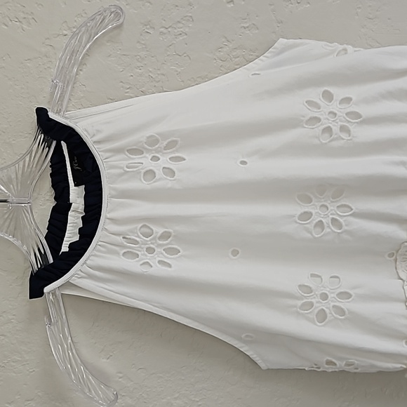 J Crew sleeveless eyelet peplum blouse size small - Picture 4 of 16